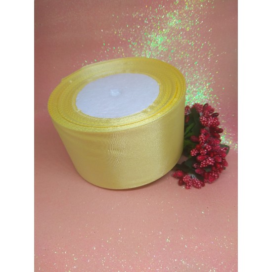 Ленты атласные однотонные 5 см, цена за 5 м